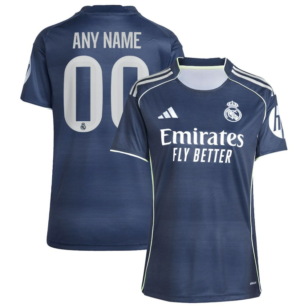 Real Madrid Women's 2025/26 Away Replica Custom Jersey - Blue | Adidas online