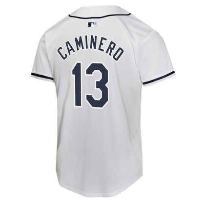 Junior Caminero Tampa Bay Rays Youth Home Player Game Jersey - White | Nike