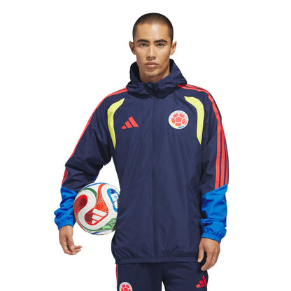 Colombia National Team FIFA x World Cup 2026 Tiro All Weather Full-Zip Jacket - Navy | Adidas on sale