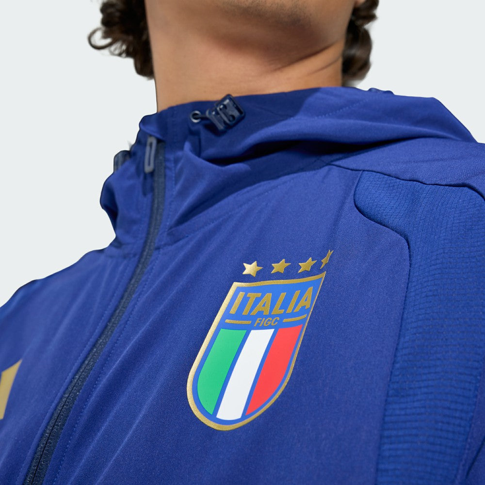 Italy National Team FIFA x World Cup 2026 Full-Zip Travel Windbreaker Jacket - Blue | Adidas on sale