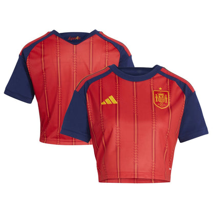 Spain National Team Women's FIFA x World Cup 2026 Home Cropped Replica Jersey - Red | Adidas shop