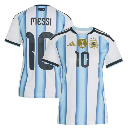 Lionel Messi Argentina National Team Women's FIFA x World Cup 2026 Home Replica Jersey - White | Adidas for sale