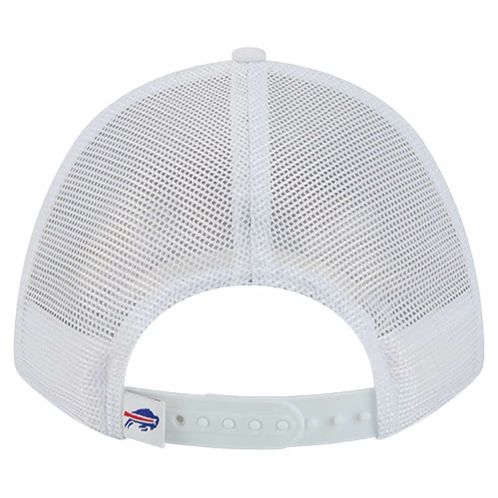 Buffalo Bills New Era NFL 9FORTY A-Frame M-Crown Adjustable Trucker Hat - White cheap