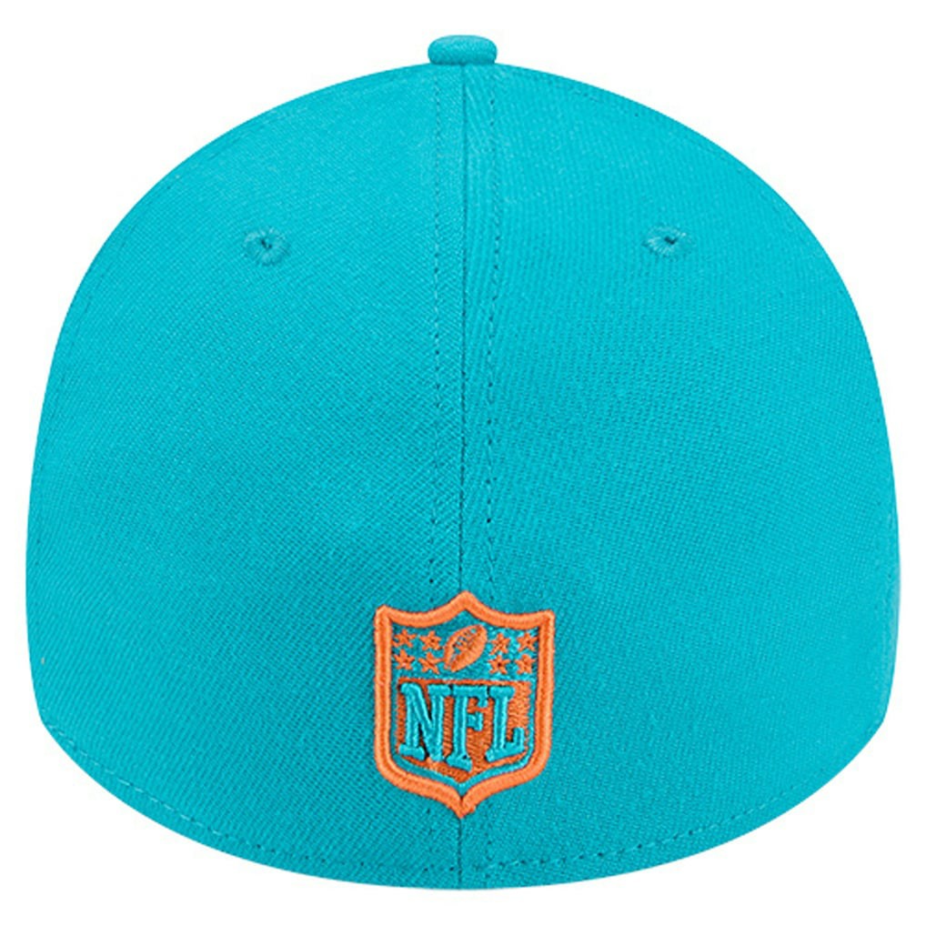 Miami Dolphins New Era Stripes 39THIRTY Flex Hat - Aqua for sale