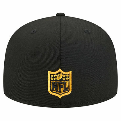 Pittsburgh Steelers New Era Group Chat 59FIFTY Fitted Hat - Black for sale