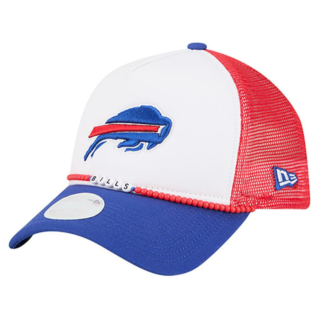 Buffalo Bills New Era Women's Friendship Bracelet 9FORTY Adjustable Hat - White/Royal on sale