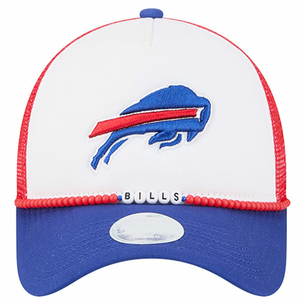 Buffalo Bills New Era Women's Friendship Bracelet 9FORTY Adjustable Hat - White/Royal on sale