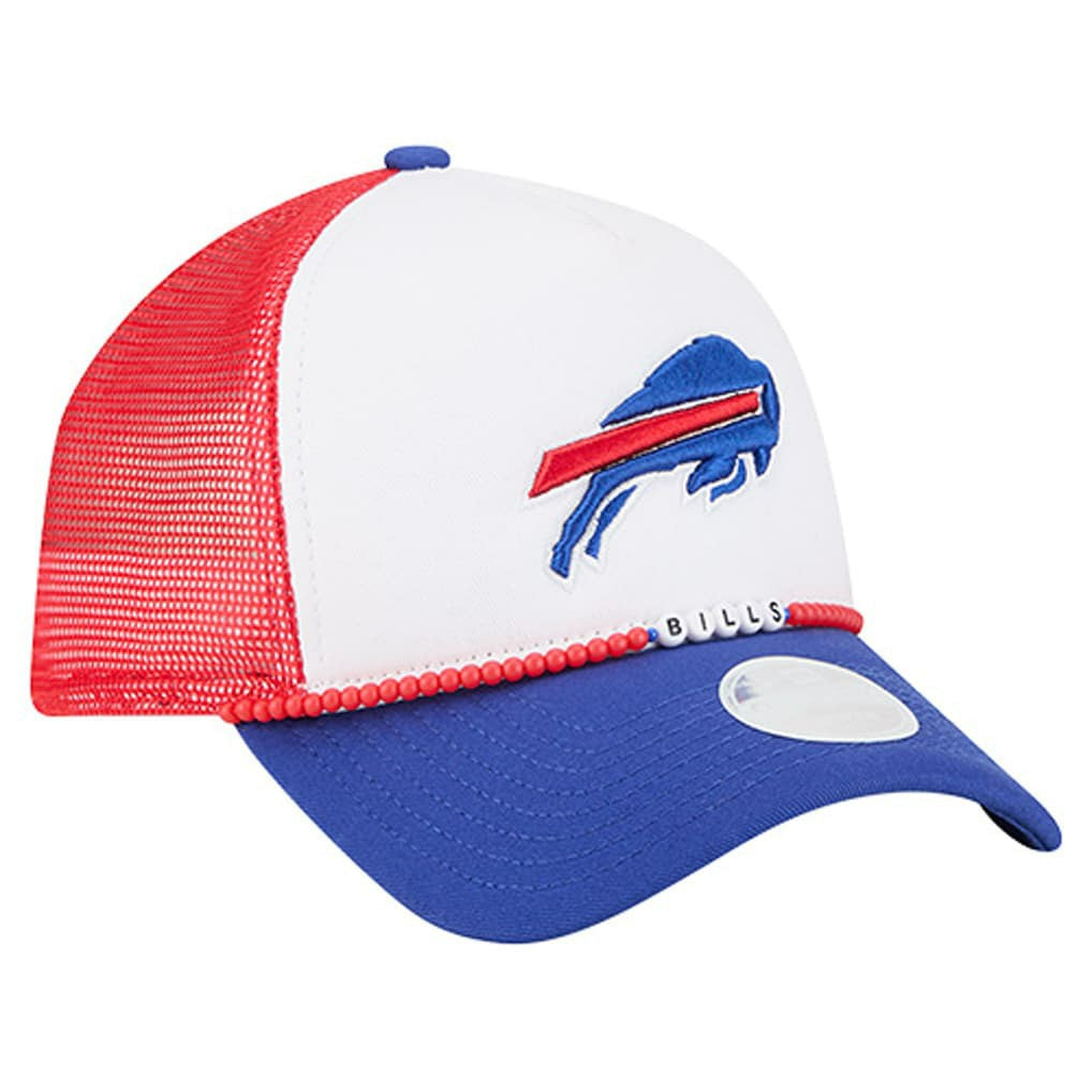 Buffalo Bills New Era Women's Friendship Bracelet 9FORTY Adjustable Hat - White/Royal on sale