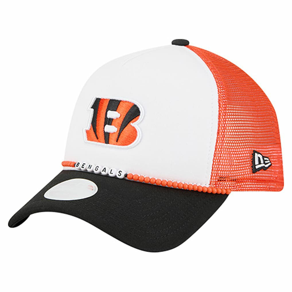 Cincinnati Bengals New Era Women's Friendship Bracelet 9FORTY Adjustable Hat - White/Black cheap