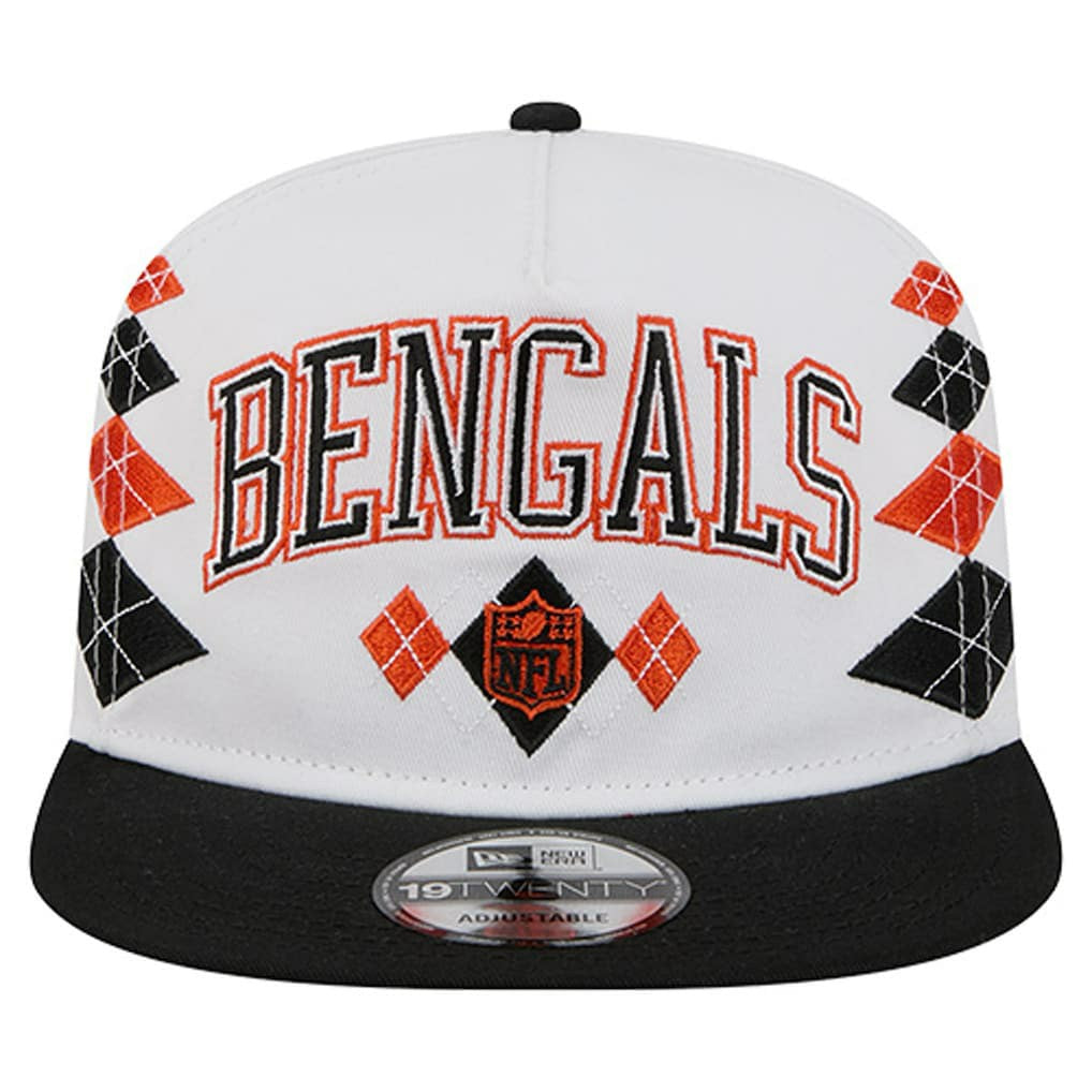 Cincinnati Bengals New Era Argyle 19TWENTY Adjustable Hat - White on sale