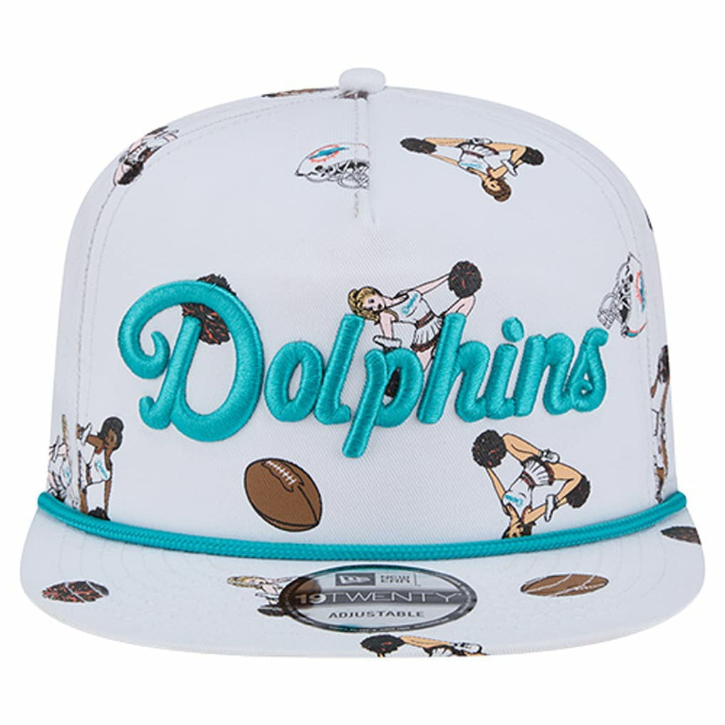 Miami Dolphins New Era Team Cheer 19TWENTY Snapback Hat - White online