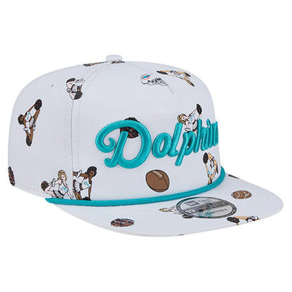 Miami Dolphins New Era Team Cheer 19TWENTY Snapback Hat - White online