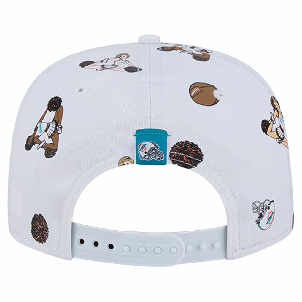 Miami Dolphins New Era Team Cheer 19TWENTY Snapback Hat - White online