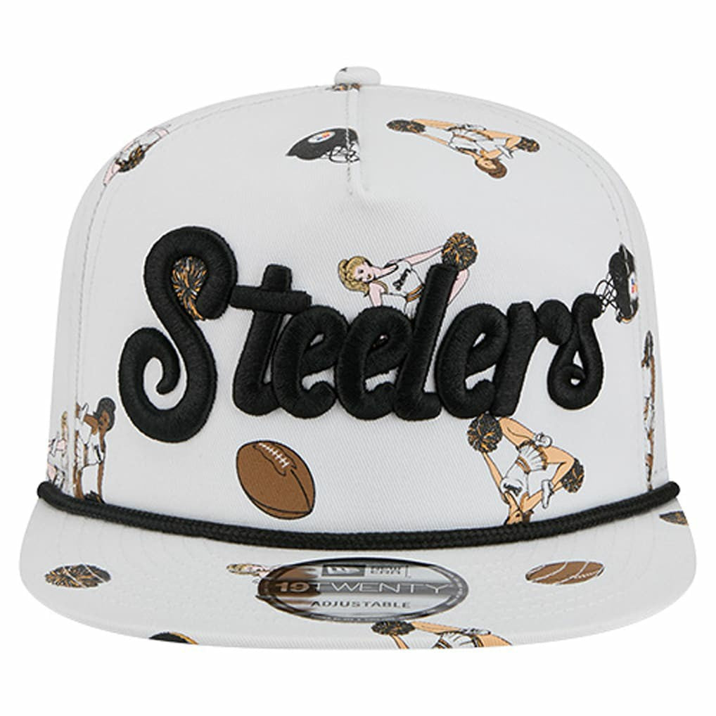 Pittsburgh Steelers New Era Team Cheer 19TWENTY Snapback Hat - White discount
