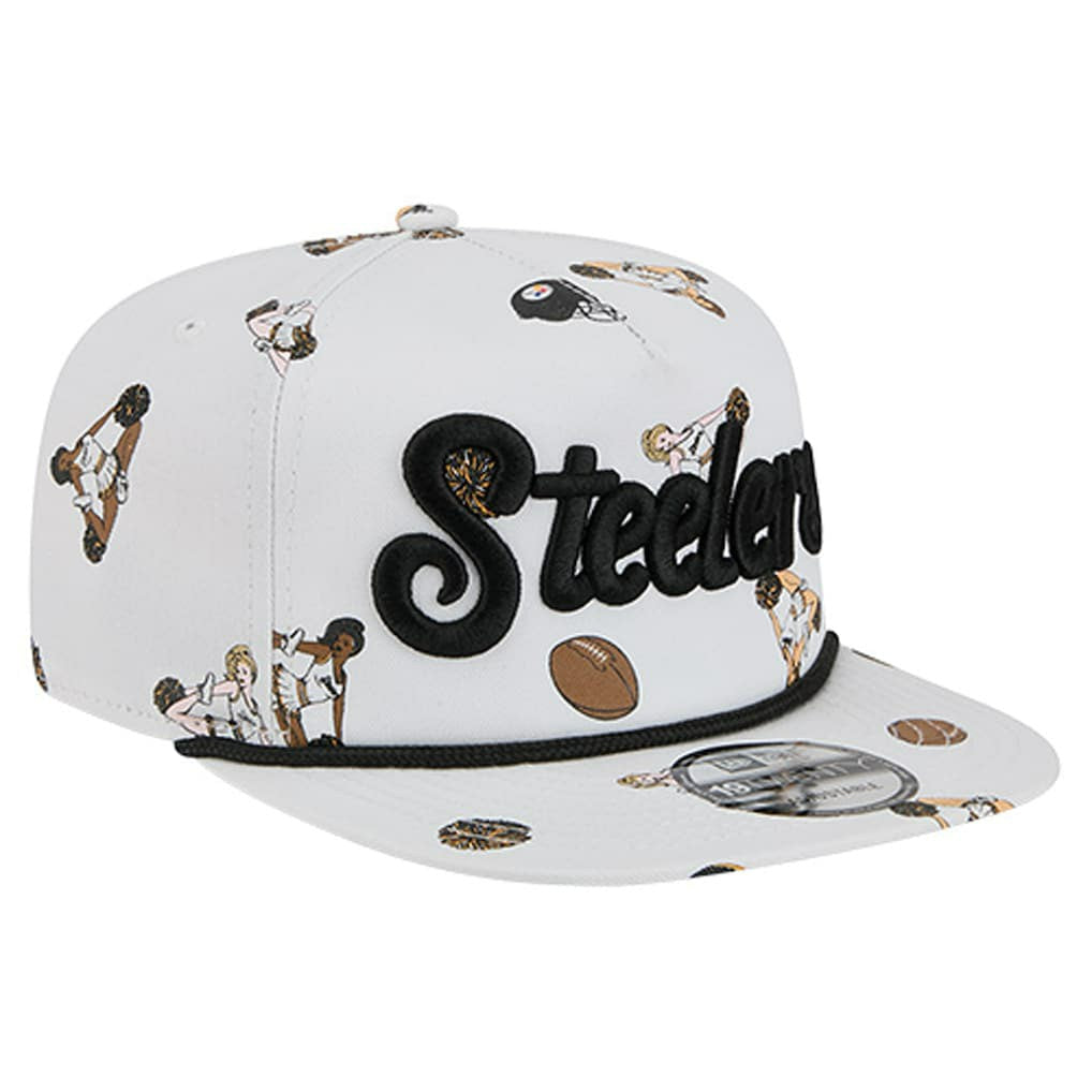 Pittsburgh Steelers New Era Team Cheer 19TWENTY Snapback Hat - White discount