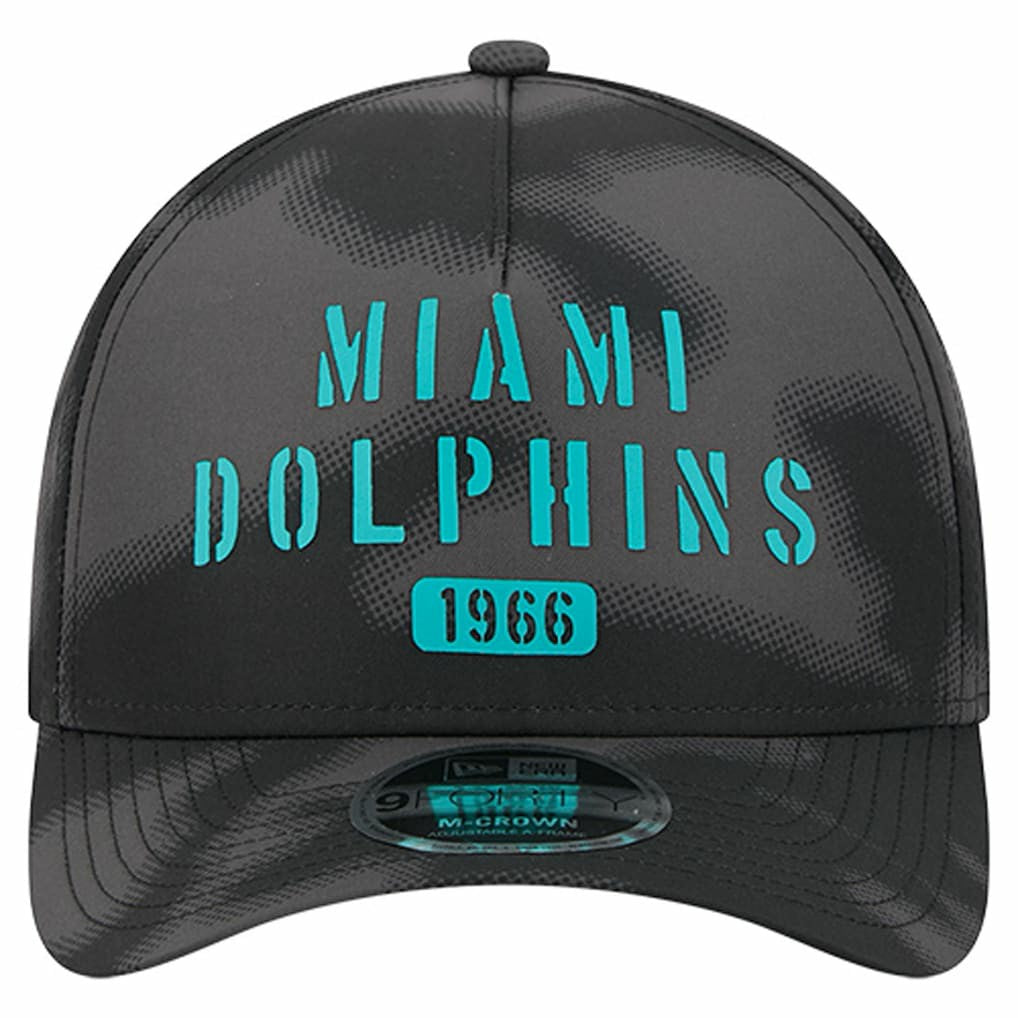 Miami Dolphins New Era Halftone Camo 9FORTY Hat - Gray online