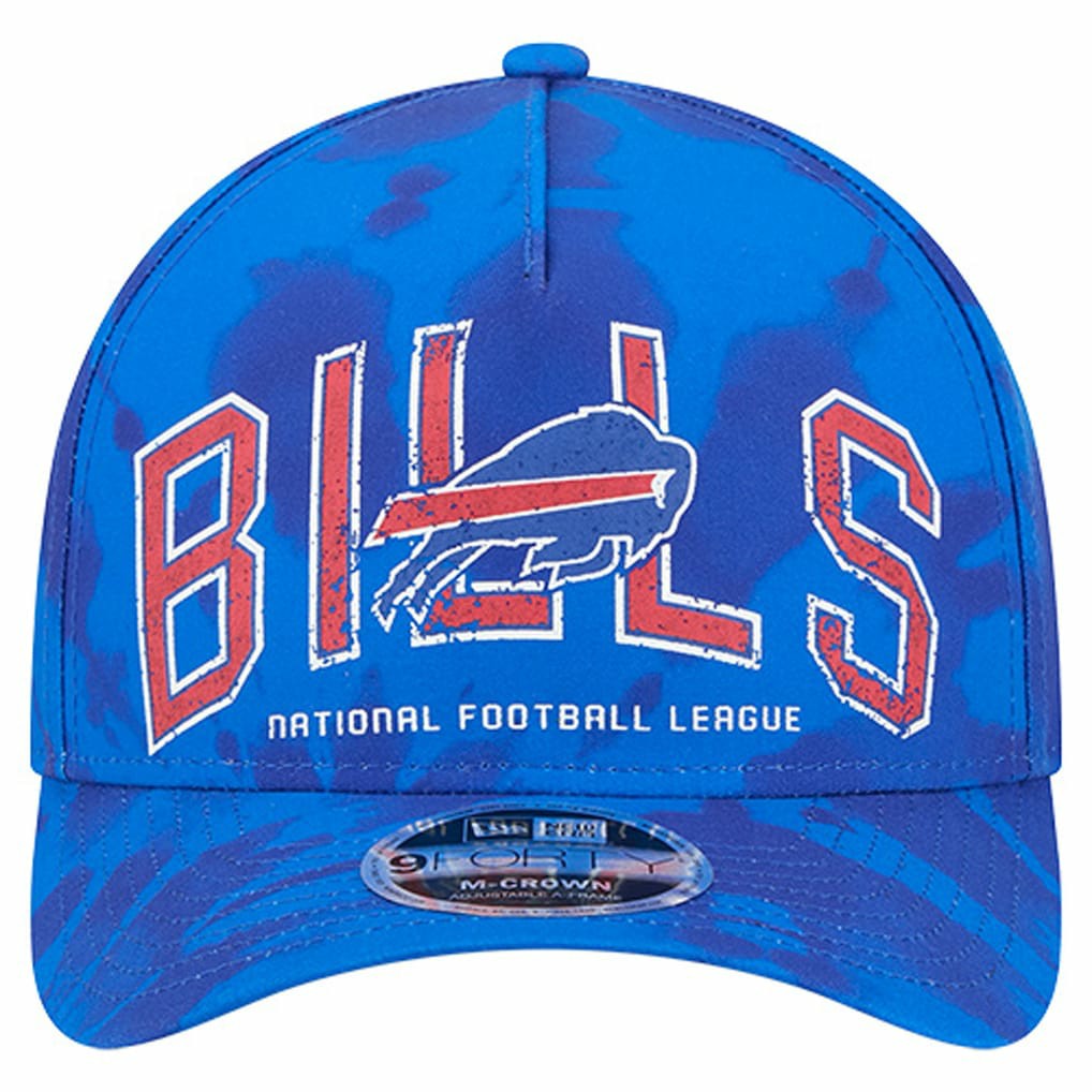 Buffalo Bills New Era Tie Dye Fade 9Forty M-Crown A-Frame Adjustable Hat - Royal discount