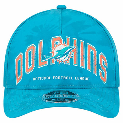 Miami Dolphins New Era Tie Dye Fade 9Forty M-Crown A-Frame Adjustable Hat - Aqua outlet