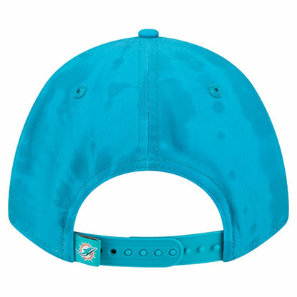 Miami Dolphins New Era Tie Dye Fade 9Forty M-Crown A-Frame Adjustable Hat - Aqua outlet