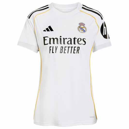 Jude Bellingham Real Madrid Women's 2025/26 Home Replica Jersey - White | Adidas discount