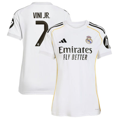 Vini Jr. Real Madrid Women's 2025/26 Home Replica Jersey - White | Adidas on sale