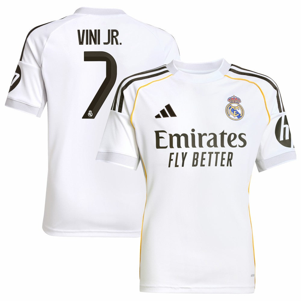 Vini Jr. Real Madrid Youth 2025/26 Home Replica Jersey - White | Adidas online
