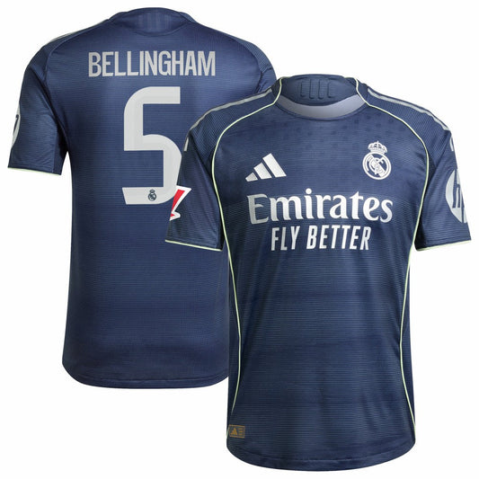 Jude Bellingham Real Madrid 2025/26 Away Player Jersey - Blue | Adidas outlet