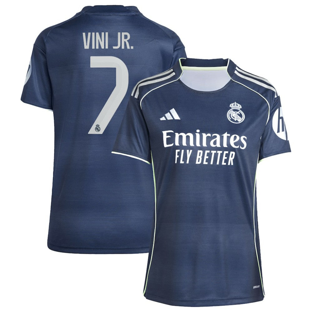 Vini Jr. Real Madrid Women's 2025/26 Away Replica Player Jersey - Blue | Adidas on sale