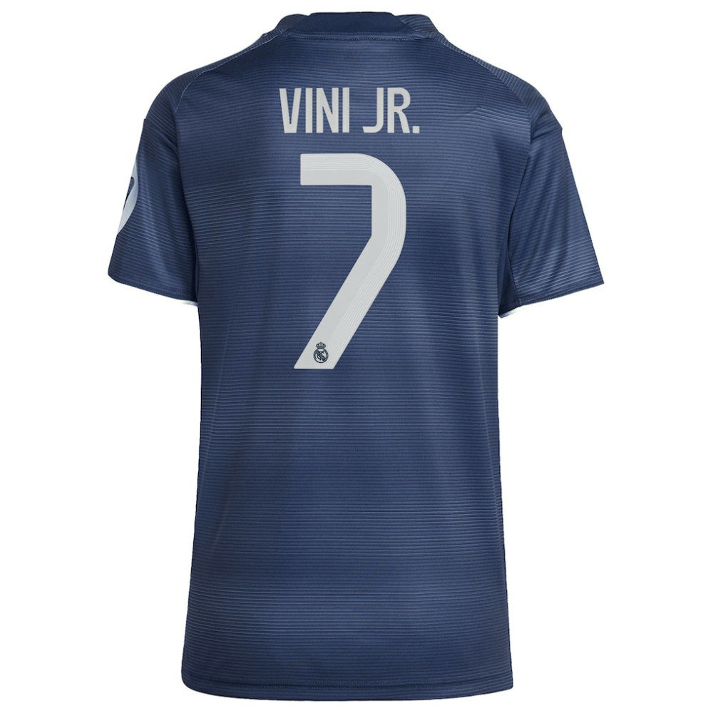 Vini Jr. Real Madrid Women's 2025/26 Away Replica Player Jersey - Blue | Adidas on sale