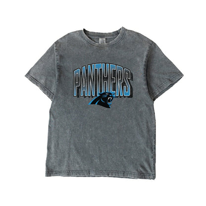 Carolina Panthers Gameday Couture Women's Peak Performance Oversized Snow Wash T-Shirt - Gray on sale