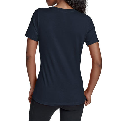 Seattle Mariners Starter Women's Fireworks V-Neck T-Shirt - Navy