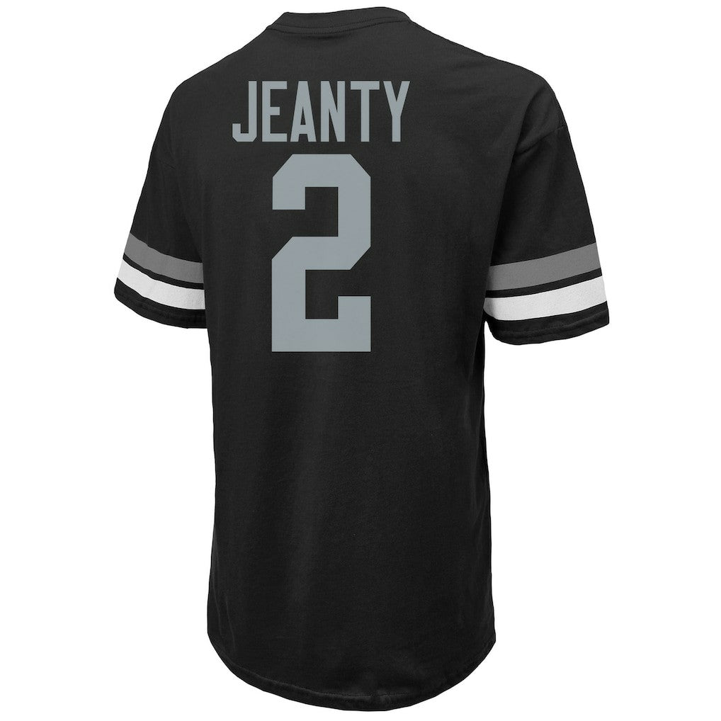 Ashton Jeanty Las Vegas Raiders Majestic Threads 2025 NFL Draft First Round Pick Oversized T-Shirt - Black on sale