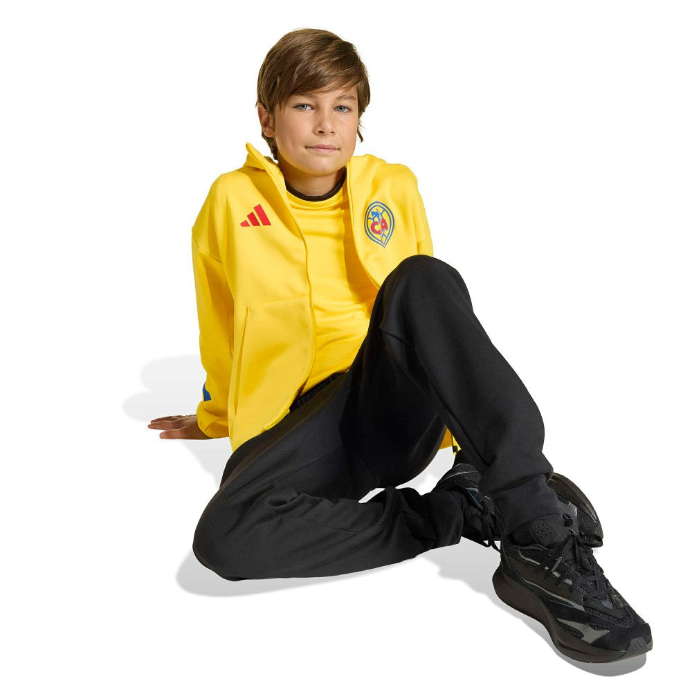 Club America Youth 2025/26 Club Anthem Full-Zip Hoodie Jacket - Yellow | Adidas cheap