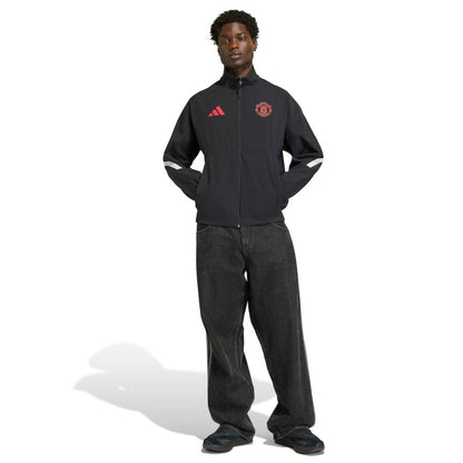 Manchester United 2025/26 Club Anthem Full-Zip Jacket - Black | Adidas on sale