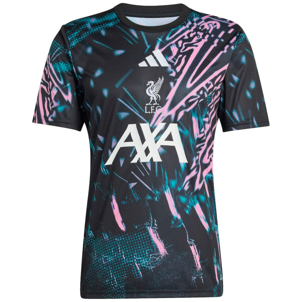 Liverpool 2025/26 Pre-Match Training Jersey - Black | Adidas discount