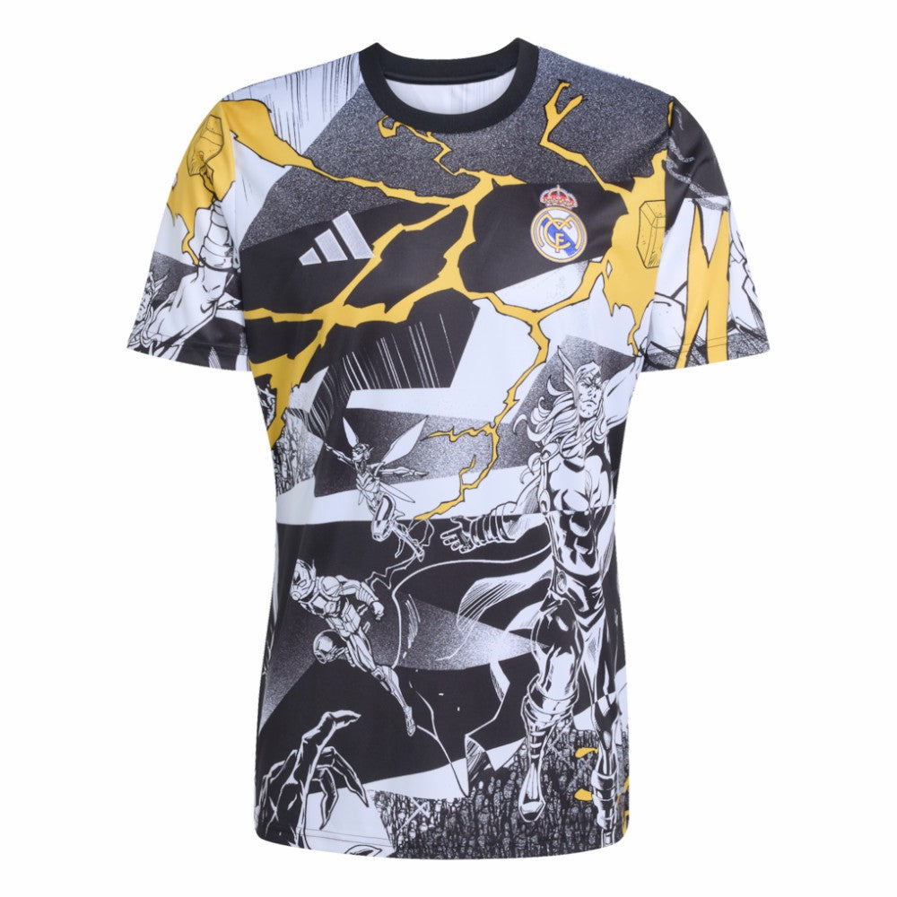 Real Madrid x Marvel AEROREADY 2025/26 Pre-Match Top - White | Adidas for sale