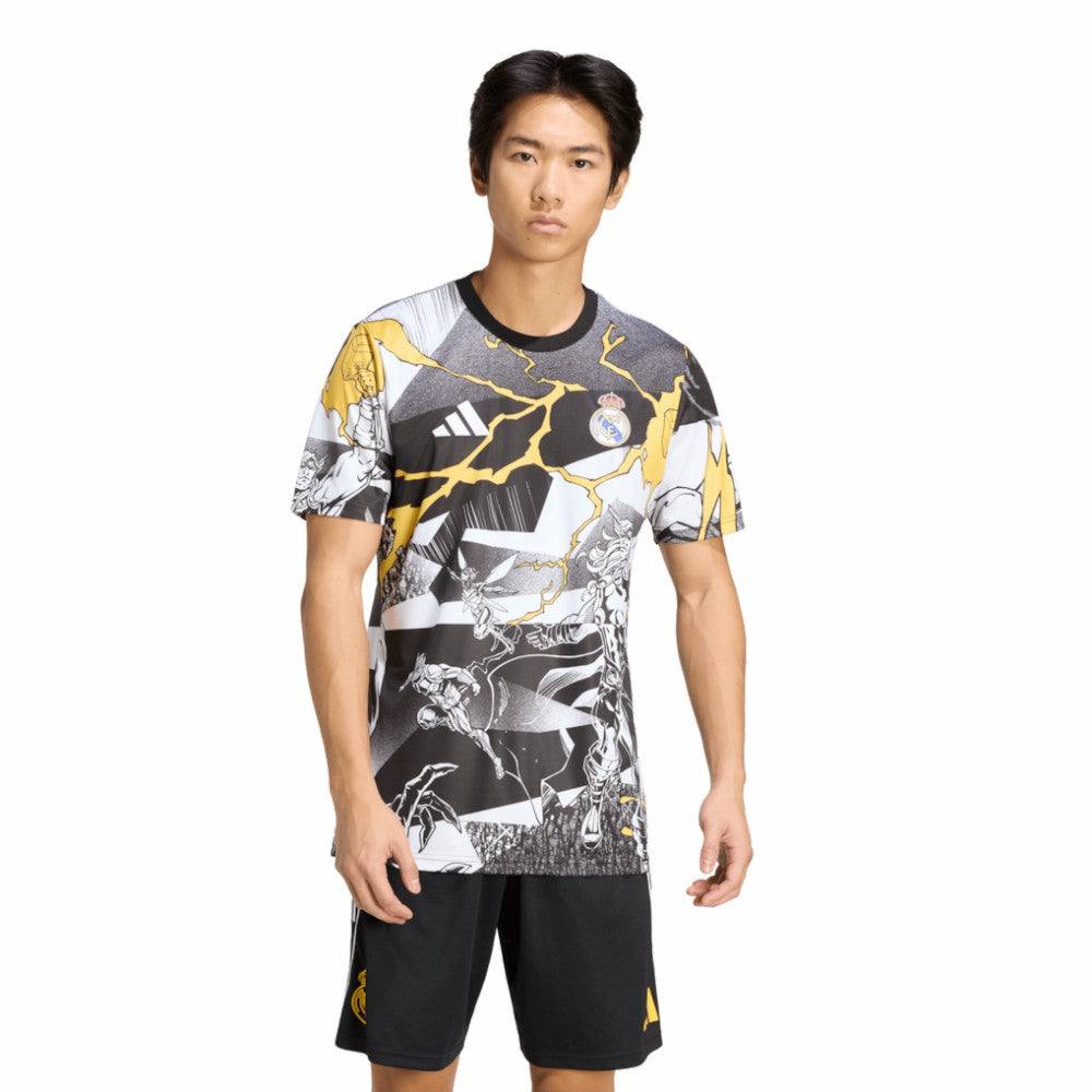 Real Madrid x Marvel AEROREADY 2025/26 Pre-Match Top - White | Adidas for sale