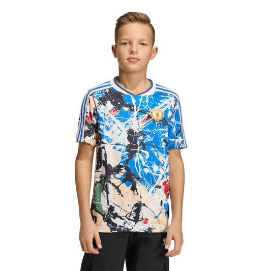 Manchester United X Stone Roses Youth Replica Jersey - Blue | Adidas outlet