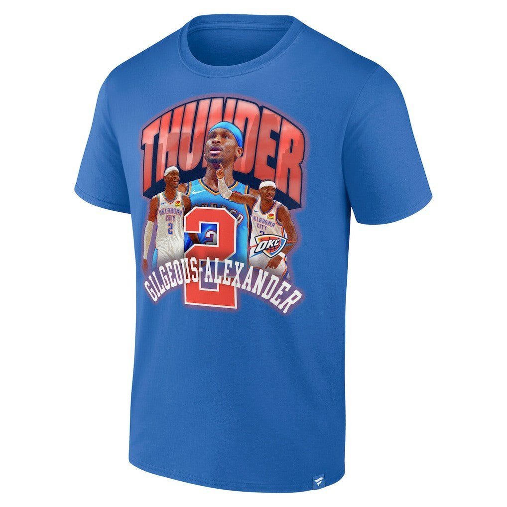 Shai Gilgeous-Alexander Oklahoma City Thunder Quick Pass T-Shirt - Blue on sale