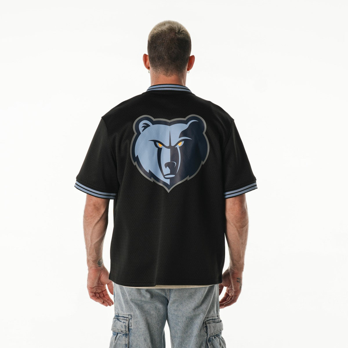Memphis Grizzlies The Wild Collective Unisex Mesh Full-Zip T-Shirt - Black for sale