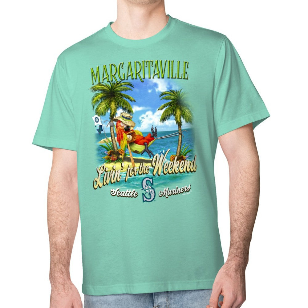 Seattle Mariners Margaritaville Livin' for the Weekend T-Shirt - Mint