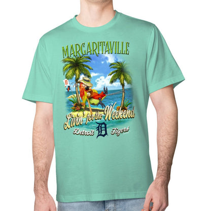 Detroit Tigers Margaritaville Livin' for the Weekend T-Shirt - Mint
