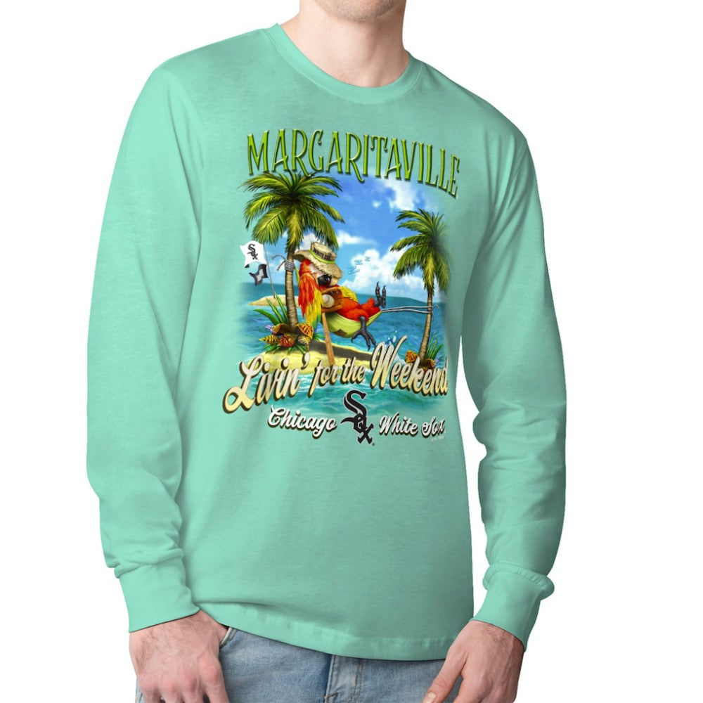 Chicago White Sox Margaritaville Livin' for the Weekend Long Sleeve T-Shirt - Mint