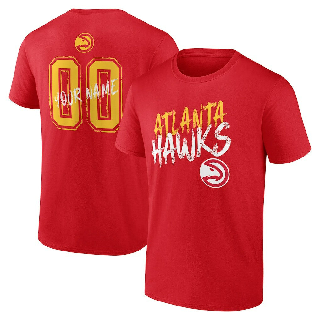 Atlanta Hawks Hustle Custom T-Shirt - Red cheap