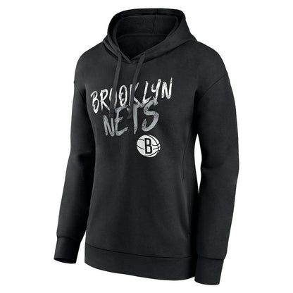 Brooklyn Nets Women's Hustle Custom Pullover Hoodie - Black for sale
