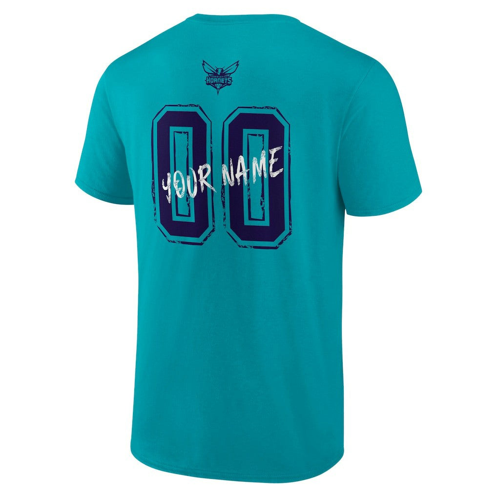 Charlotte Hornets Hustle Custom T-Shirt - Teal for sale