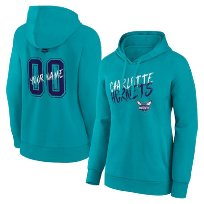 Charlotte Hornets Women's Hustle Custom Pullover Hoodie - Teal online