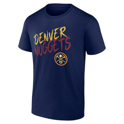 Denver Nuggets Hustle Custom T-Shirt sale - Navy on sale