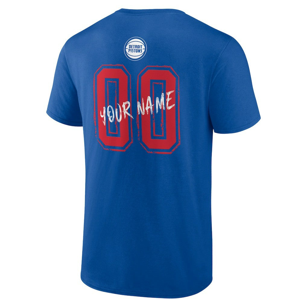 Detroit Pistons Hustle Custom T-Shirt sale - Blue online
