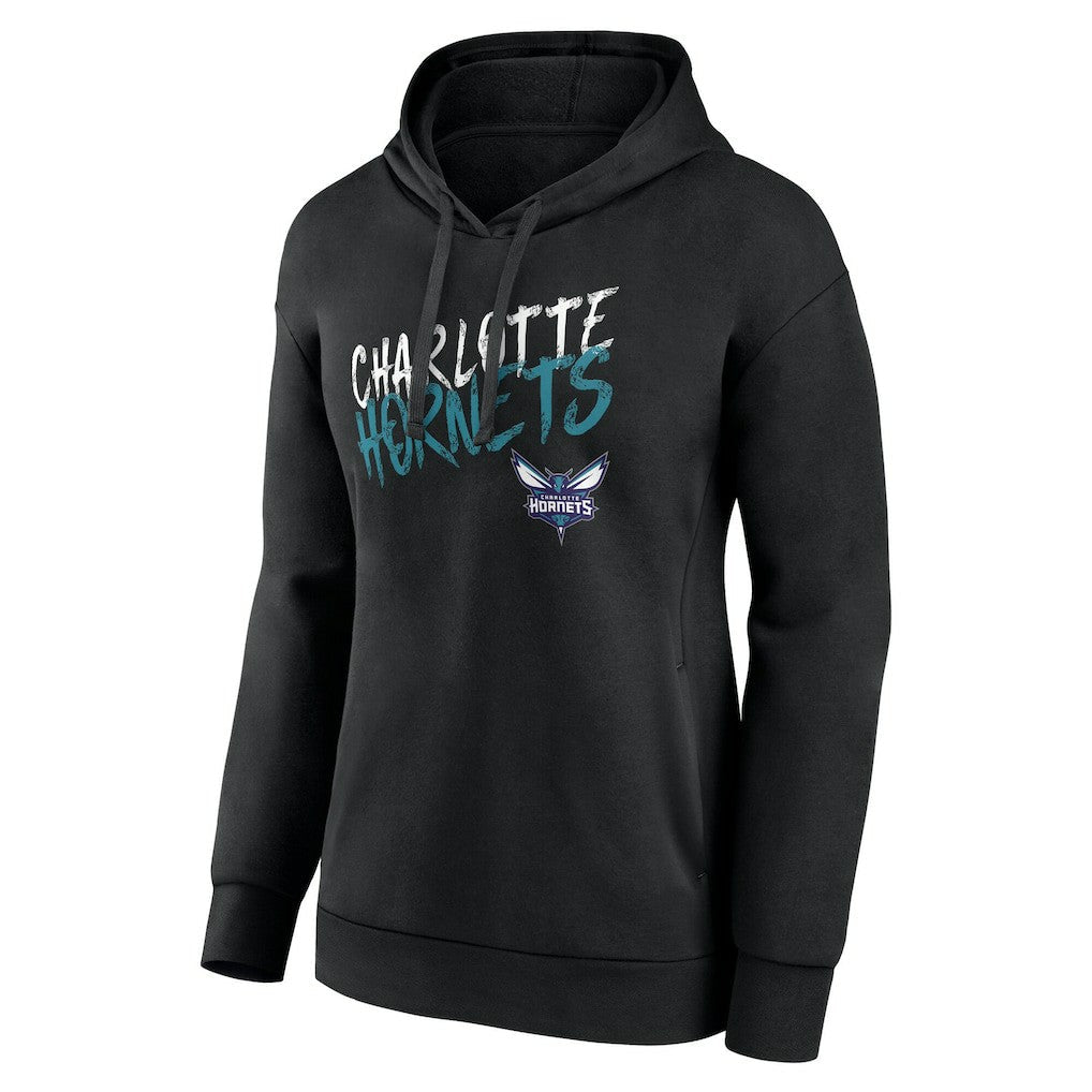 Charlotte Hornets Women's Hustle Custom Pullover Hoodie - Black online